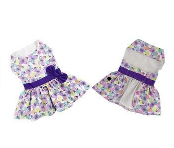 Butterfly Dog Dress with Matching Leash
