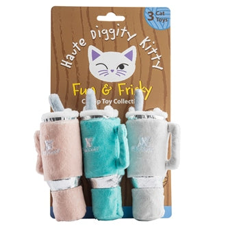Snuggly Cup 3-Pack Organic Catnip Toys