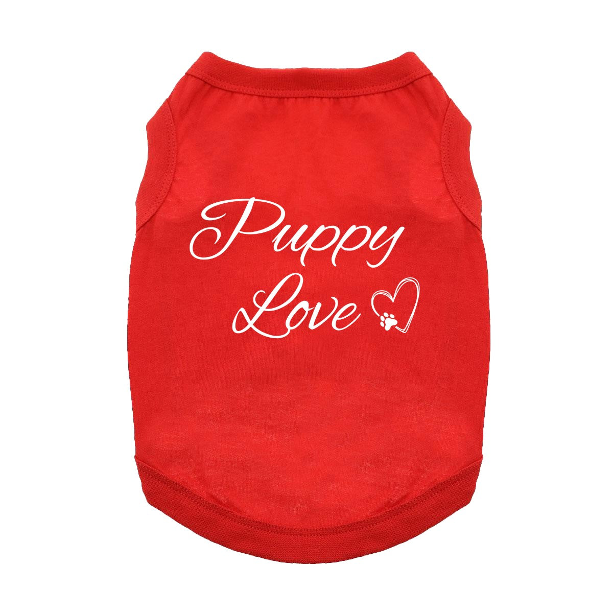 Puppy Love Dog Shirt - Flame Scarlet Red