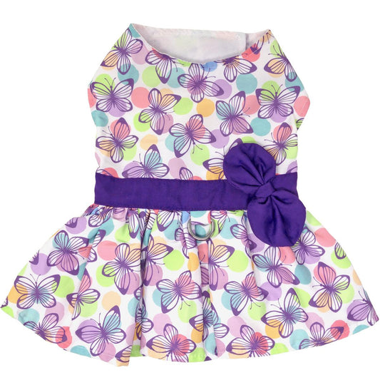 Butterfly Dog Dress with Matching Leash