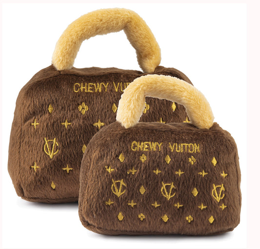 Classic Brown Chewy Vuiton Plush Toy
