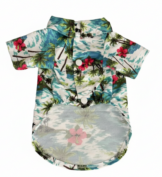 Hawaiian Tropical Dog Shirt